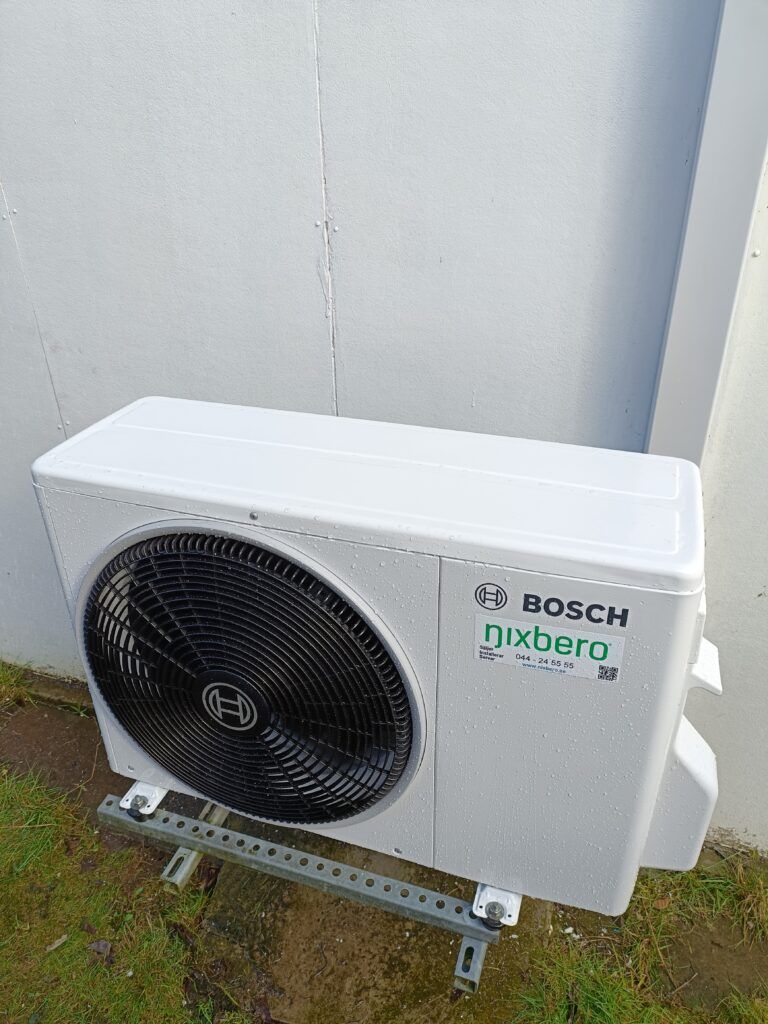 Utedel till en Bosch luftvärmepump
